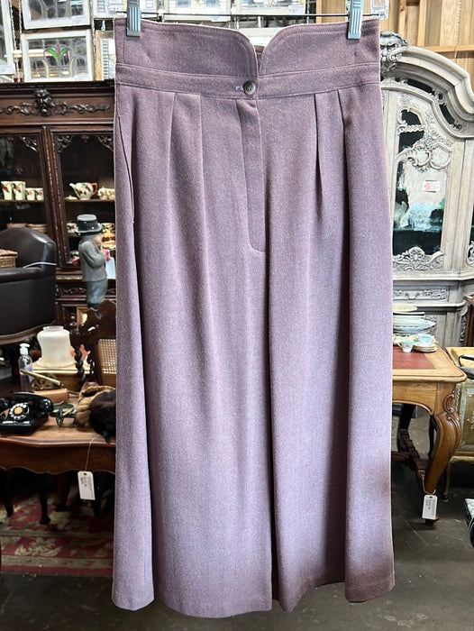 VINTAGE LILAC PURPLE WOOL MIDI SKIRT