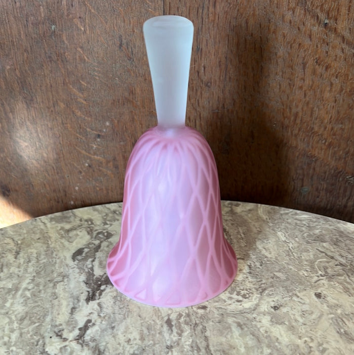 PINK SATIN GLASS BELL