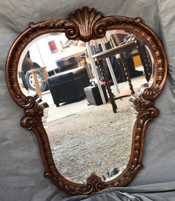 SHAPED, CARVED BEVELED MIRROR