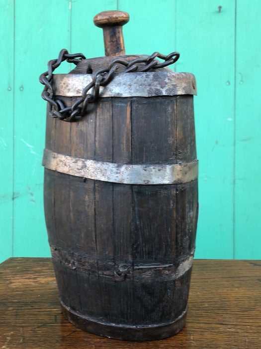 OAK BARREL FLASK