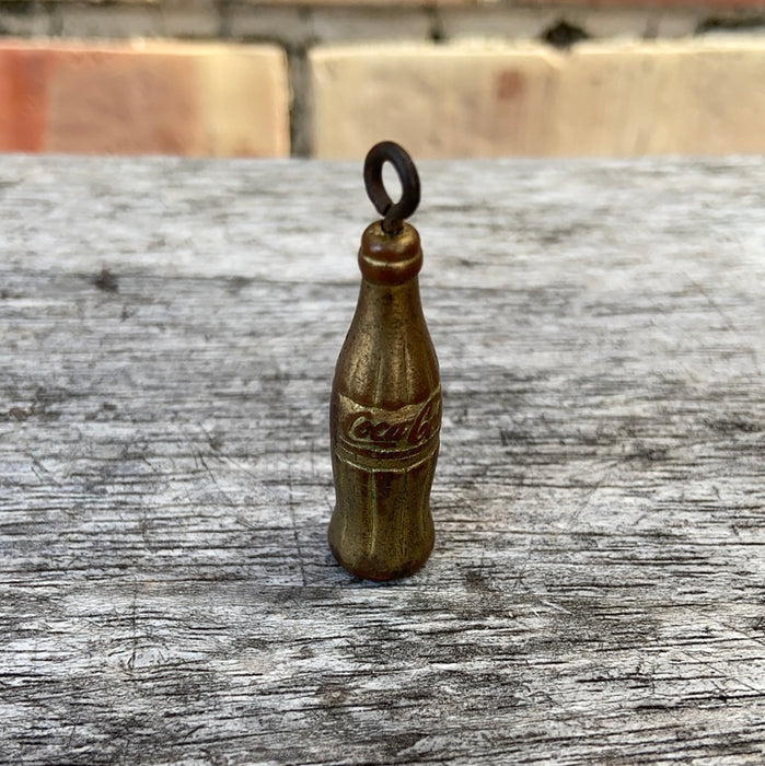 GOLD METAL MINI COCA COLA BOTTLE