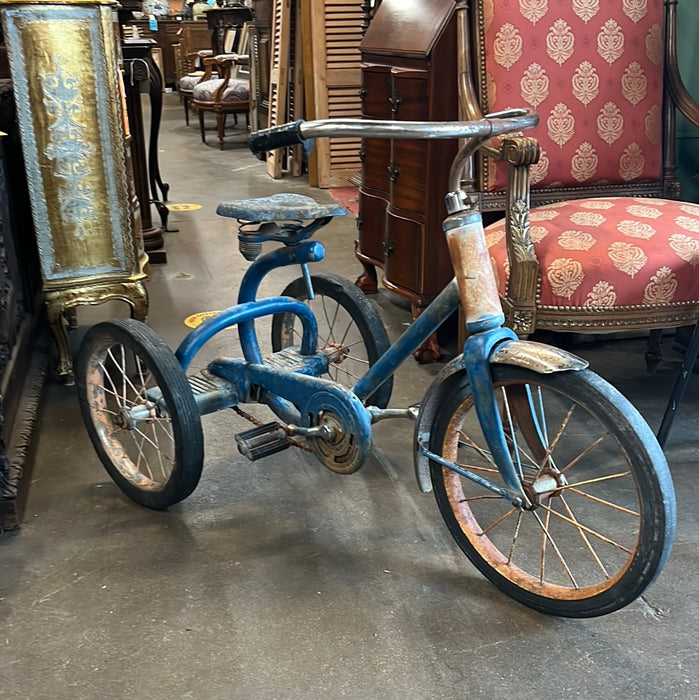 BLUE TRICYCLE CIRCA 1930'S-40'S