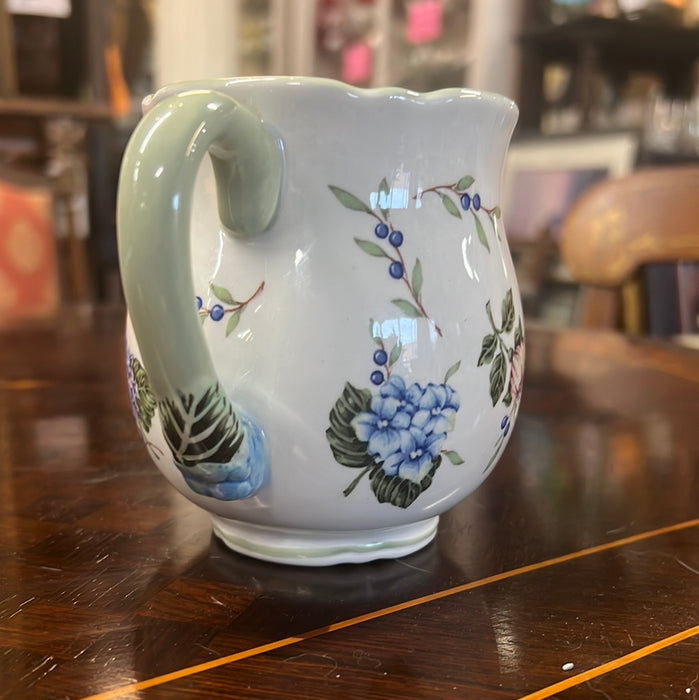 FLORAL PORCELAIN PITCHER