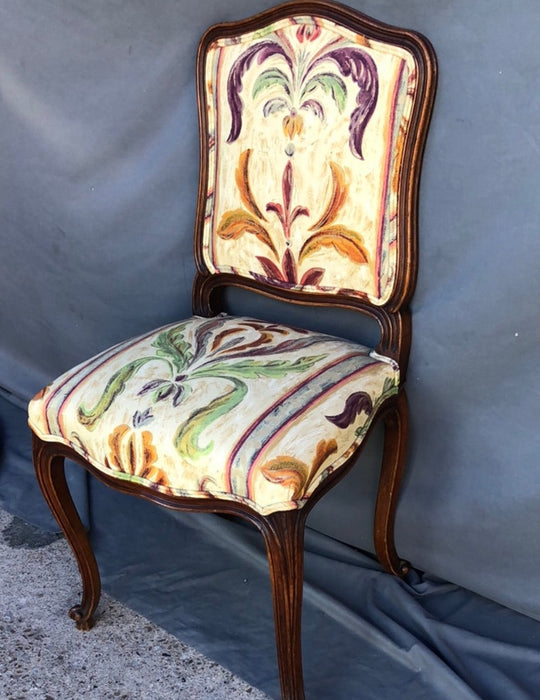 LOUIS XV CHAIR WITH YELLOW UPHOLSTERY