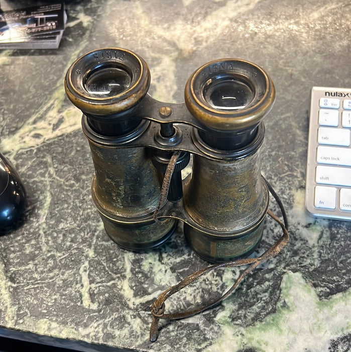 PAIR OF ANTIQUE WWI PARIS BINOCULARS