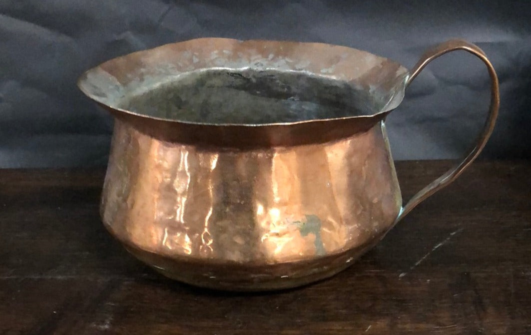 SMALL COPPER PLANTER POT