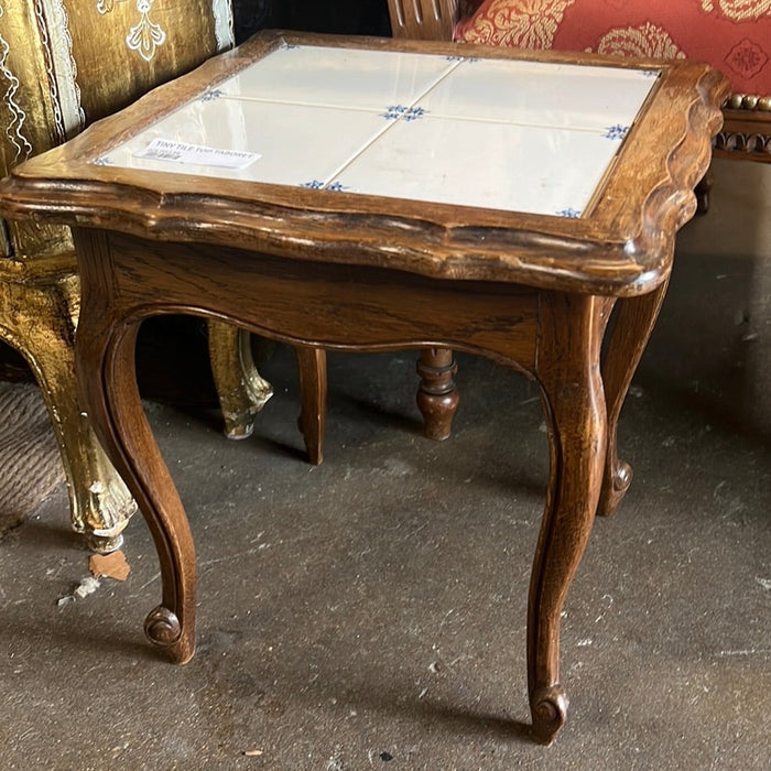 TINY TILE TOP TABORET