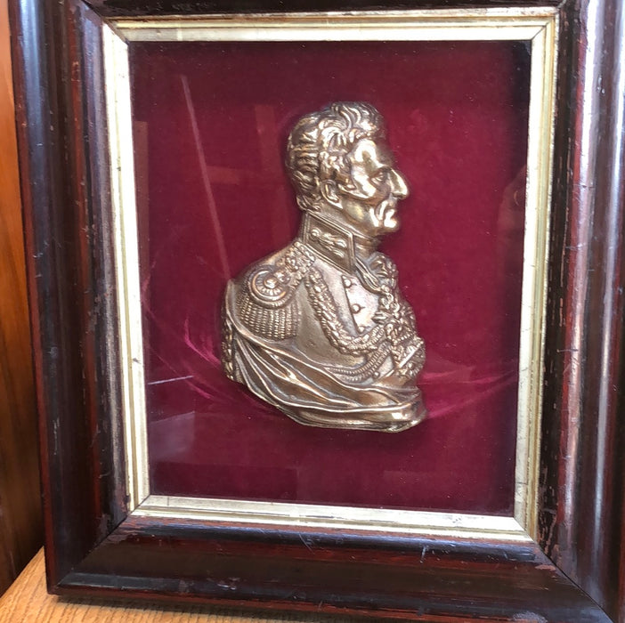 SHADOW BOX WITH BRASS PROFILE