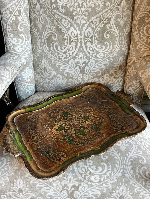 LARGE RECTANGULAR FLORENTINE TRAY