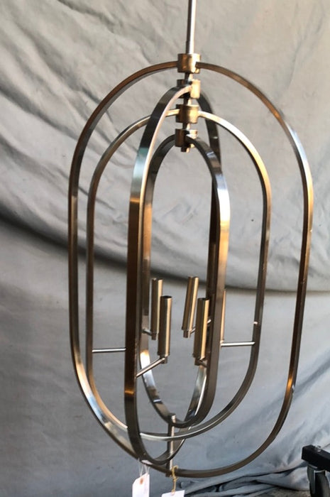 MODERN CHROME LARGE CHANDELIER