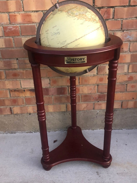HISTORY CHANNEL GLOBE ON STAND