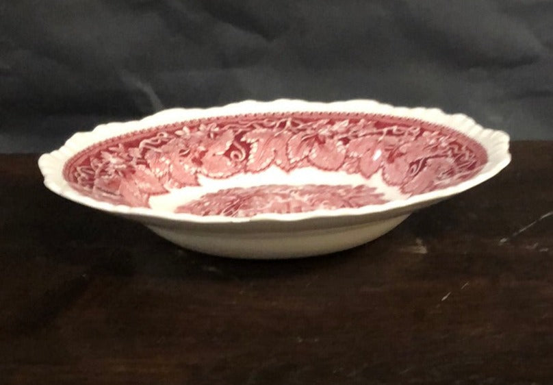 RED TRANSFERWARE MASON BOWL