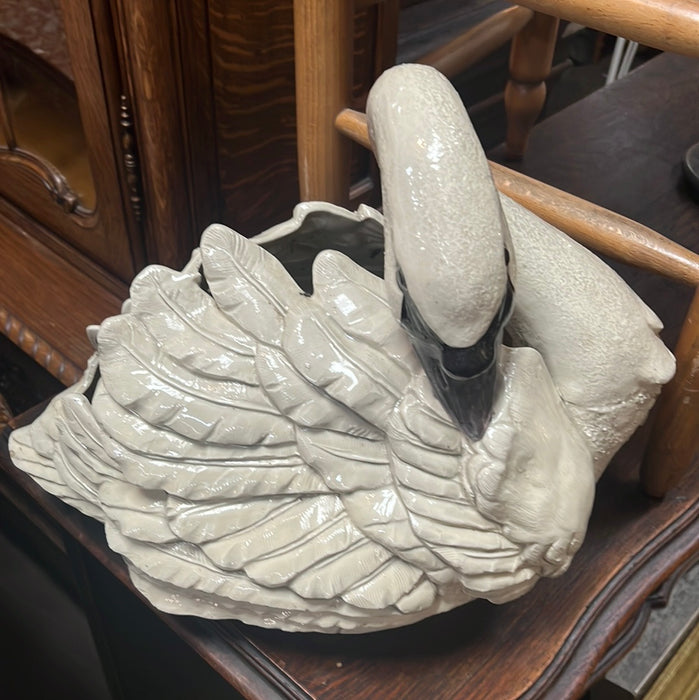 LARGE CERAMIC SWAN