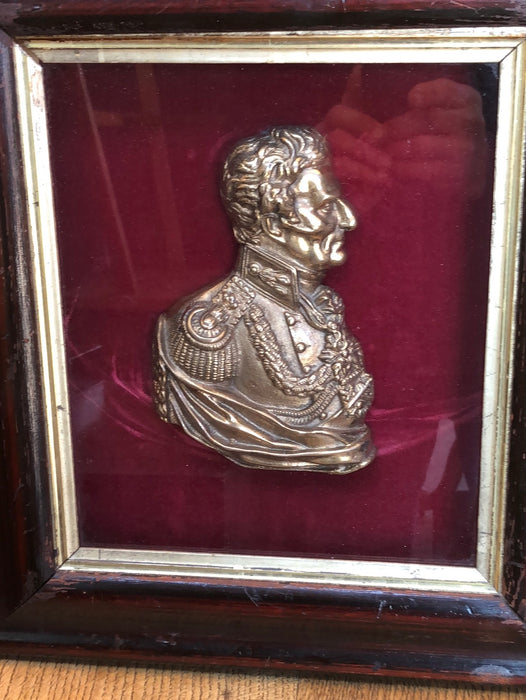 SHADOW BOX WITH BRASS PROFILE
