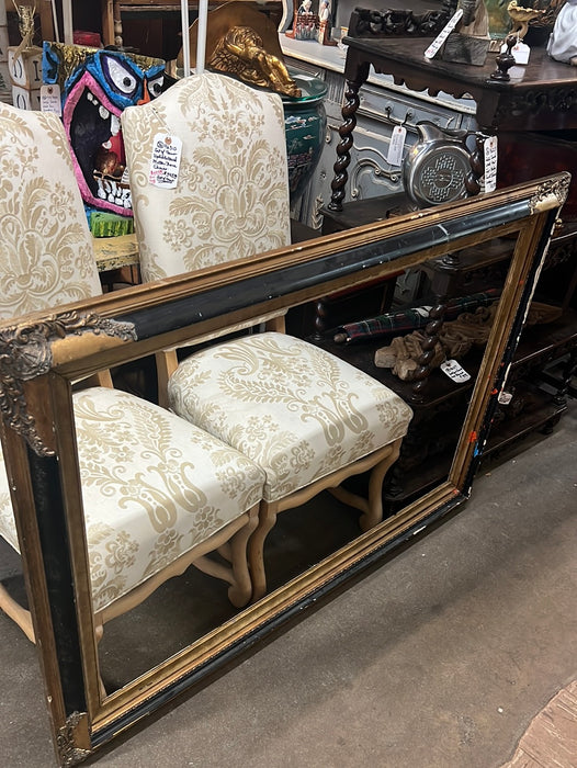 LARGE GOLD AND BLACK FRAME - AS FOUND
