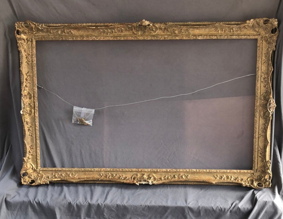 LARGE ORNATE VICTORIAN GESSO PAINTING FRAME