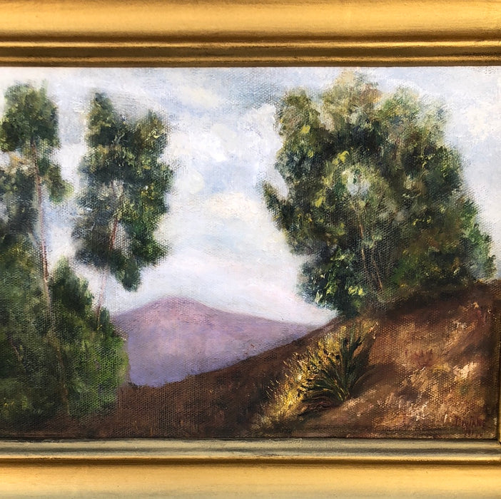 FRAMED OIL ON BOARD IMPRESSIONIST LANDSCAPE