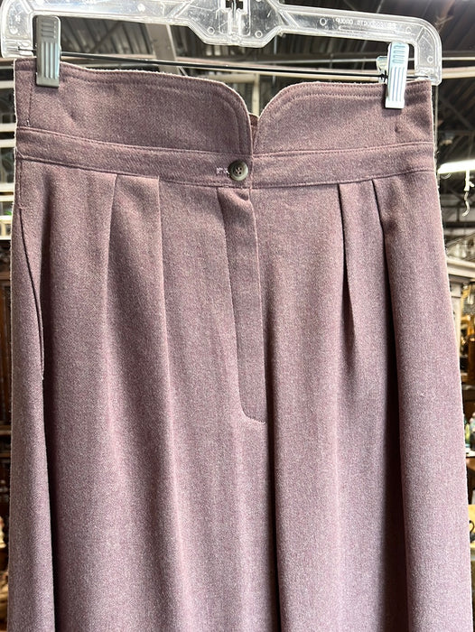 VINTAGE LILAC PURPLE WOOL MIDI SKIRT