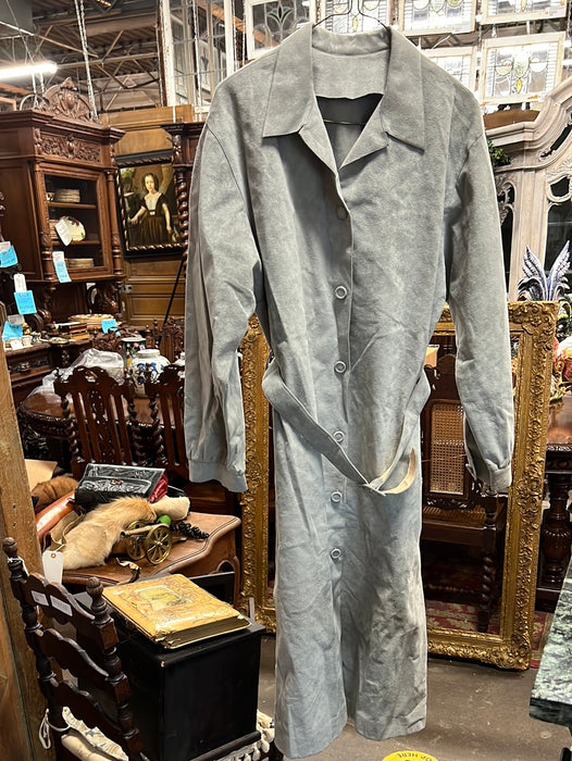 VINTAGE GRAY SUEDE TRENCH COAT
