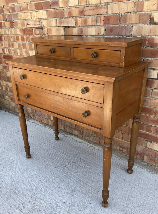 19TH CENTURY 2-PIECE 4-DRAWER STEP BACK CHEST