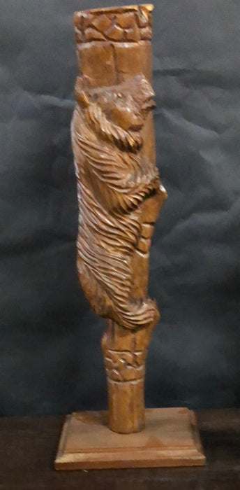 CARVED BLACK FOREST CLIMBING BEAR