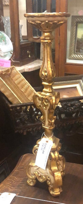 WOOD GOLD FLORENTINE LAMP