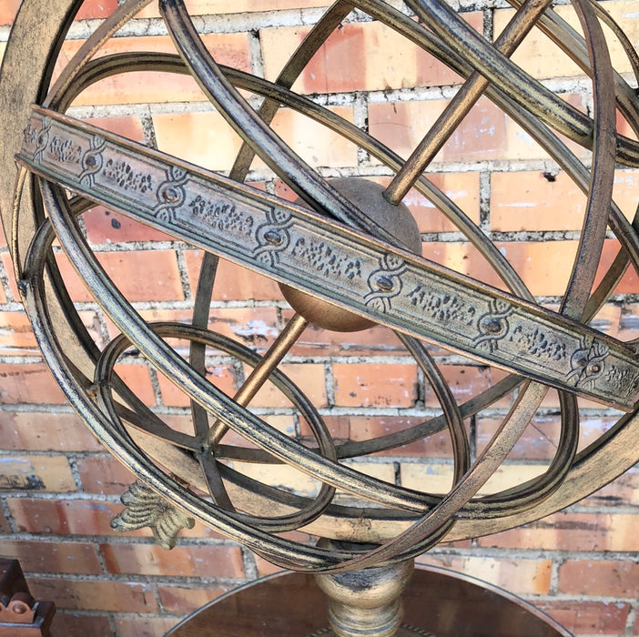 LARGE METAL GLOBE ARMILLARY