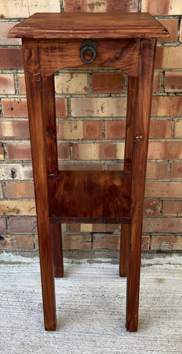 TALL SQUARE WOOD STAND