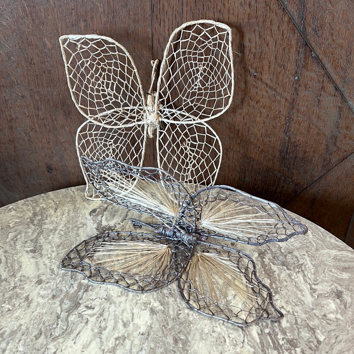 SMALL WOVEN BUTTERFLY DECOR - EACH