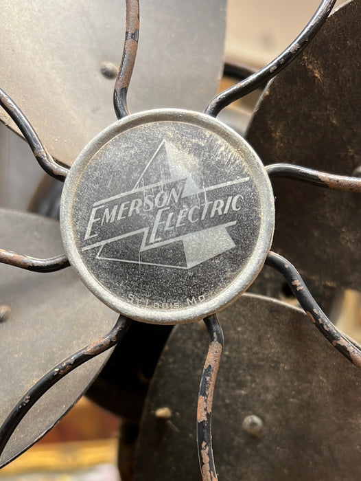 LARGE IRON EMERSON FAN AS FOUND