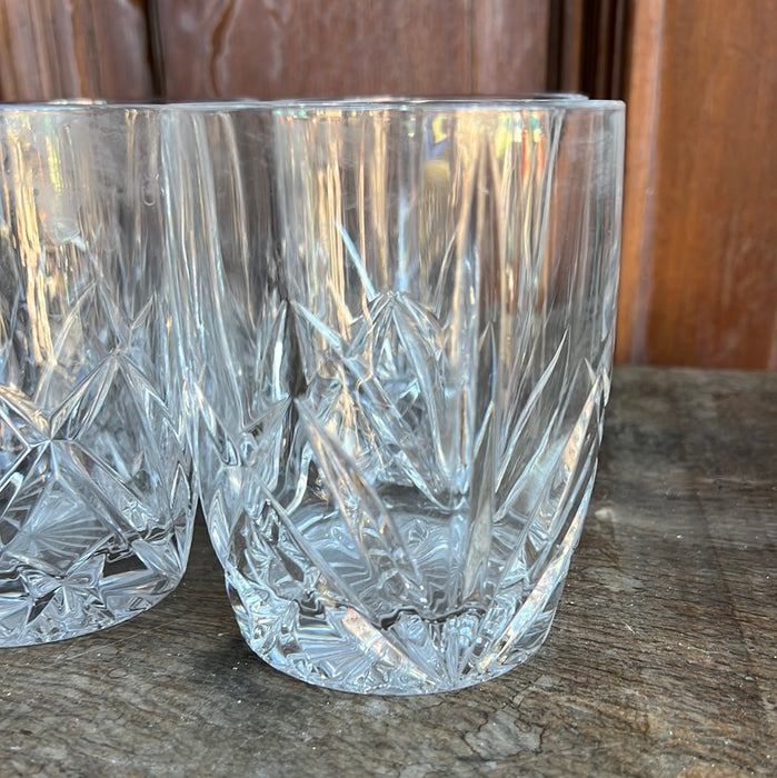 SET OF 4 GLASS TUMBLERS