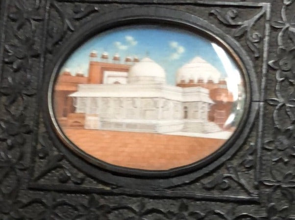 EASTERN PALACE IN CARVED FRAME