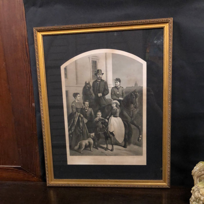 FRAMED GENERAL GRANT FAMILY PICTURE