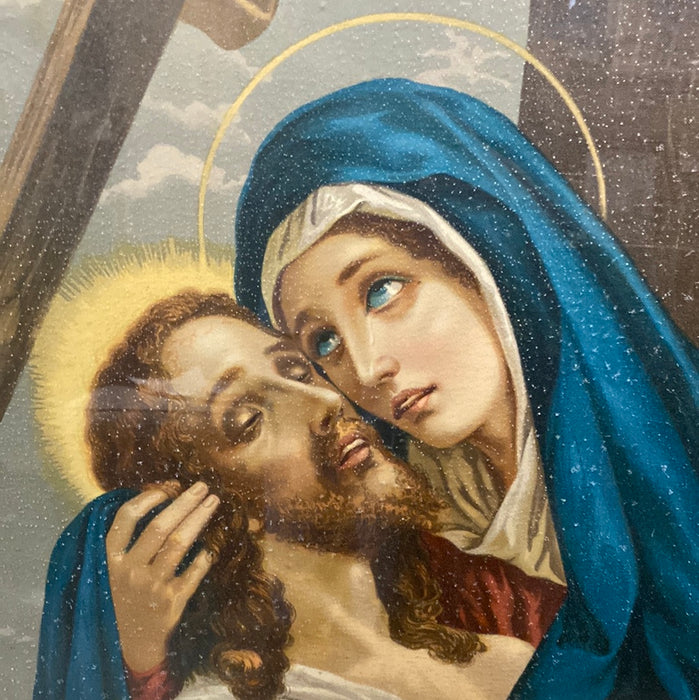 LARGE PRINT OF JESUS WITH MARY