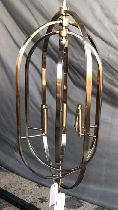 MODERN CHROME LARGE CHANDELIER