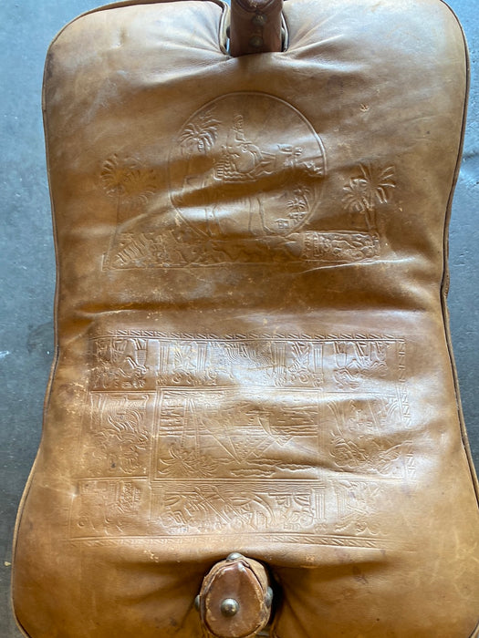 LEATHER TOP CAMEL SEAT
