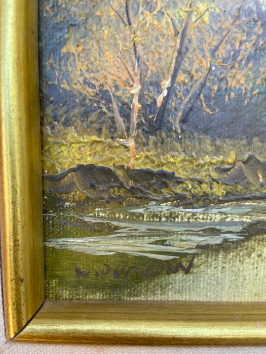 SMALL FALL HUES OIL PAINTING BY DUNCAN