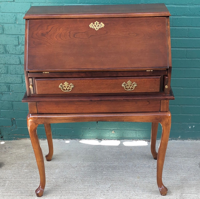 QUEEN ANNE STYLE FITTED DROP FRONT DESK - NOT OLD