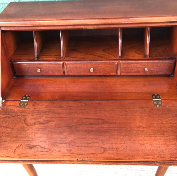 QUEEN ANNE STYLE FITTED DROP FRONT DESK - NOT OLD