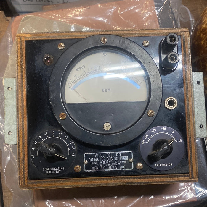 WESTERN UNION DB METER WITH RHEOSTAT