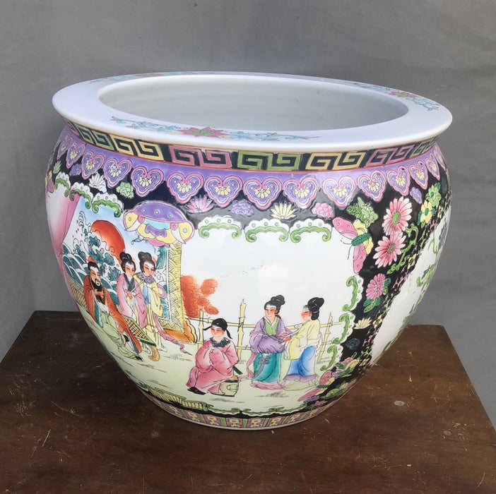 large chinese plant pot LARGE CHINESE PLANTER WITH PEOPLE