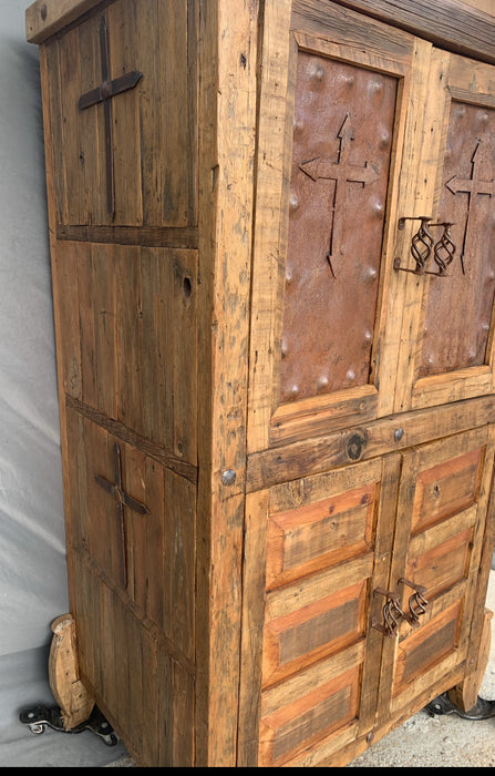 MEXICAN PINE ARMOIRE - NOT OLD