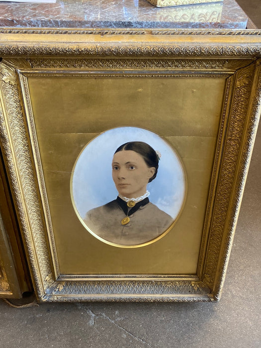 PAIR OF CIVIL WAR POTRAITS CIRCA 1860'S