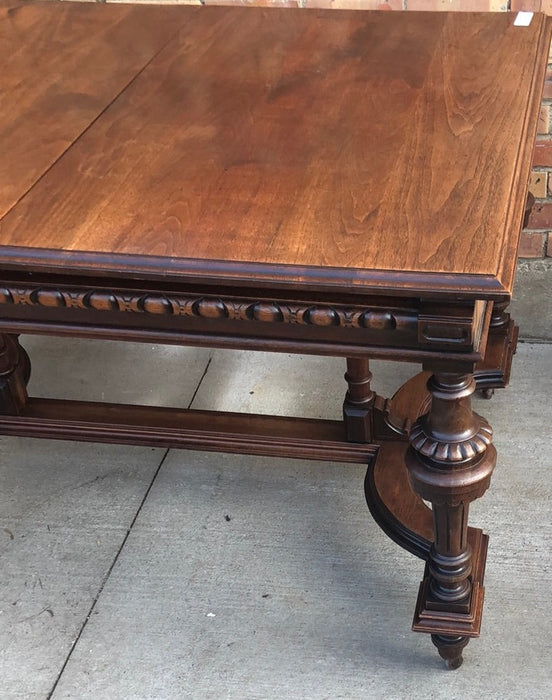 HENRI II SOLID WALNUT DINING TABLE