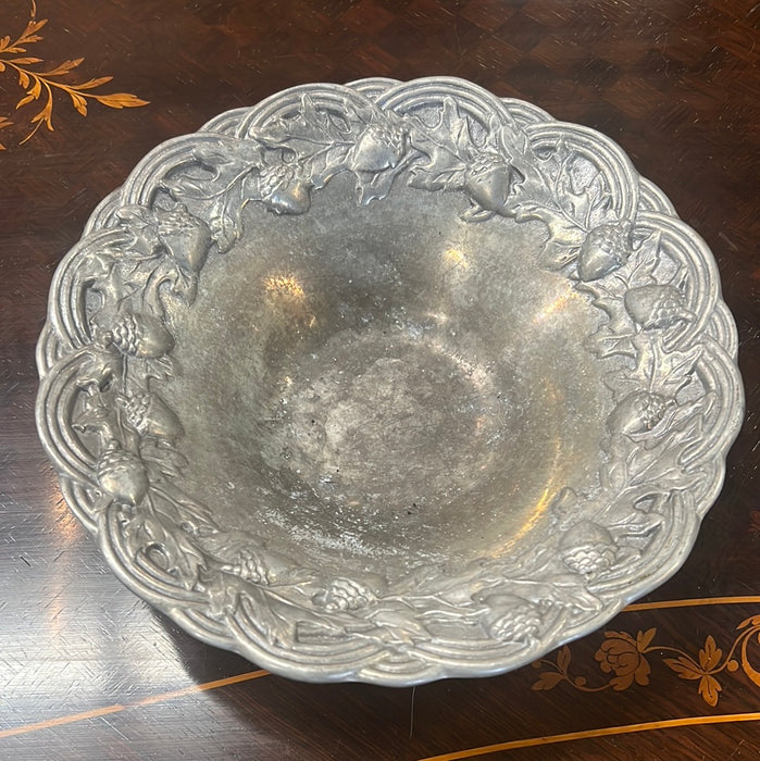 ALUMINIUM ACORN COMPOTE BOWL