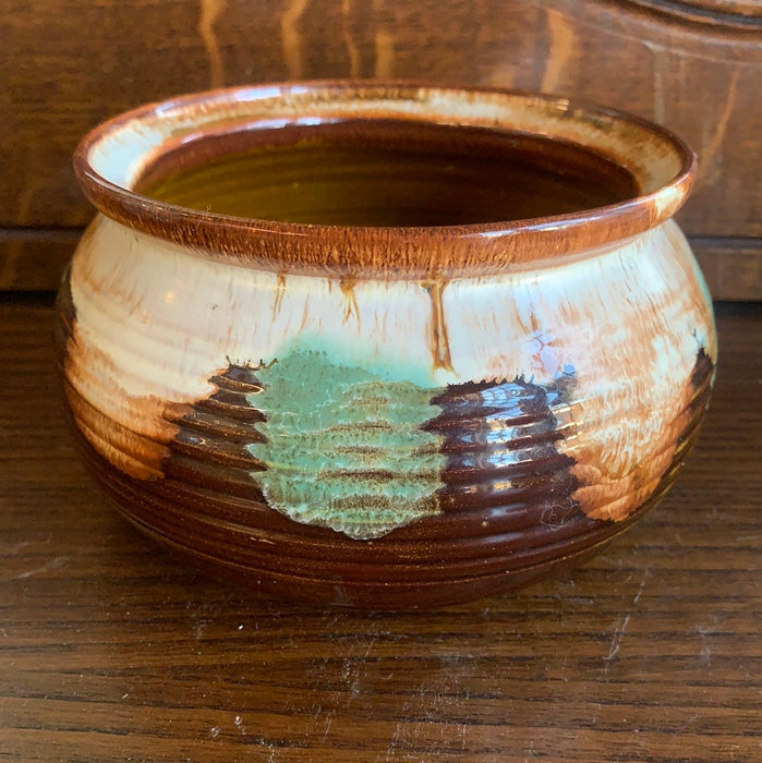 JK DRYDEN 1983 GLAZED POTTERY PLANTER