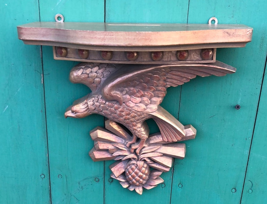 COMPOSITE FEDERAL STYLE EAGLE WALL SHELF-NOT OLD