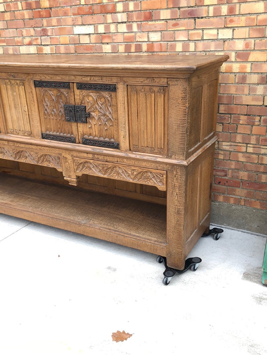 GOTHIC LONG ROUGH HEWN SIDEBOARD