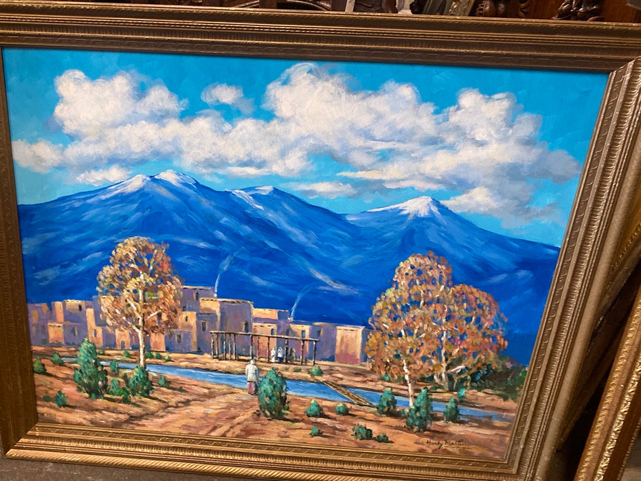 HARDY MARTIN "TAOS DWIGHT HOLMES INSPIRED" PAINTING