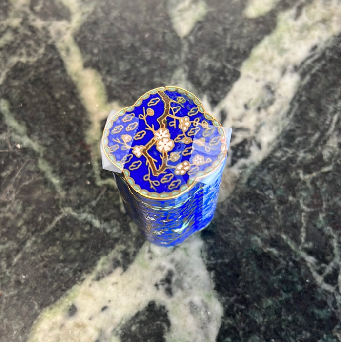 TINY BLUE CLOISSONE BOX